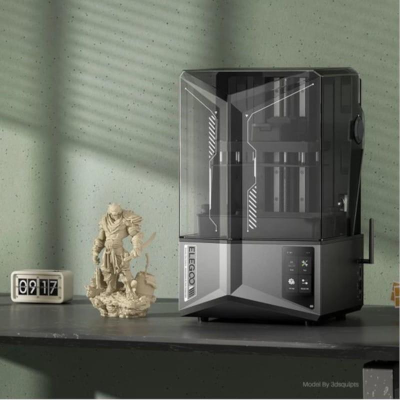 Rascado de Elegoo Saturn 4 Ultra Mono LCD HD - 12K - Alta Velocidade Tamanho de impressão de 218x220x122mm, Monitorização de impressão AI - Impressora 3D de resina