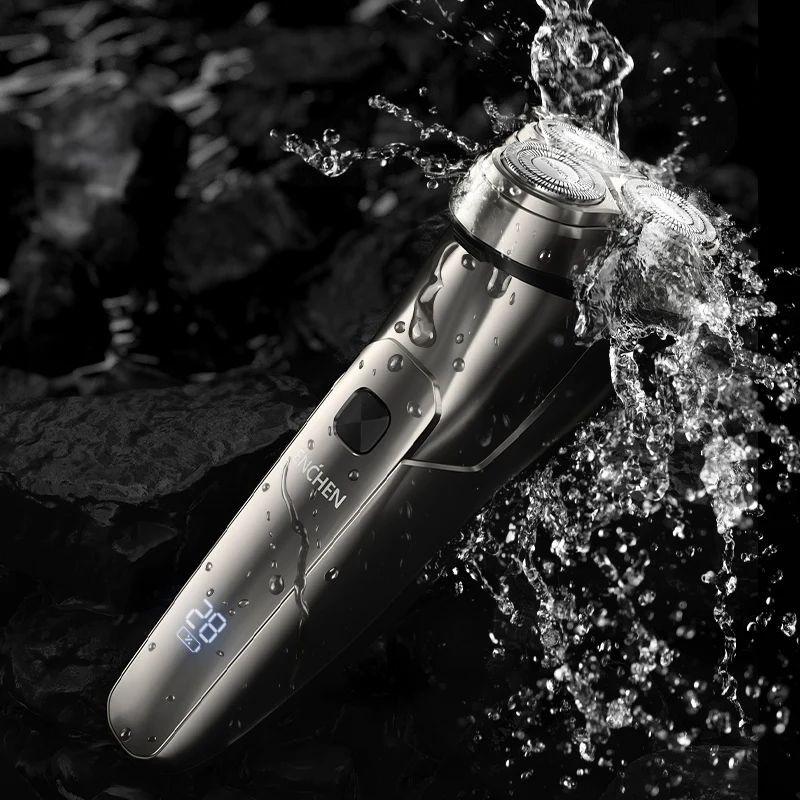 Résistant Rasoir Enchen Steel 3S Argent