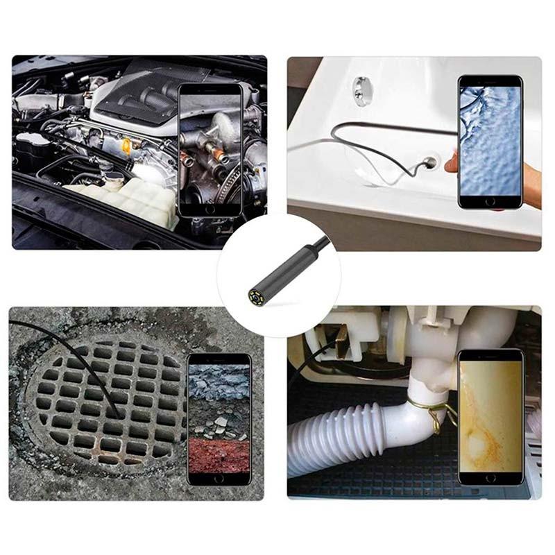 Endoscope Numérique pour Smartphone 3 en 1 - 7mm/1 mètre - Fonctions