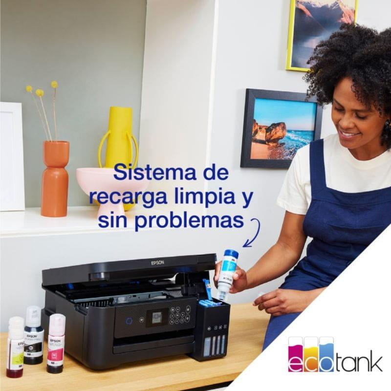 Impresora Epson EcoTank ET-2850 con recarga sencilla y limpia