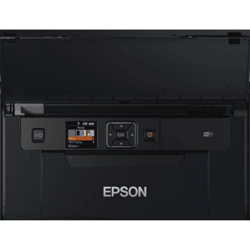 Panel de control de la Impresora portátil Epson WorkForce WF-110W