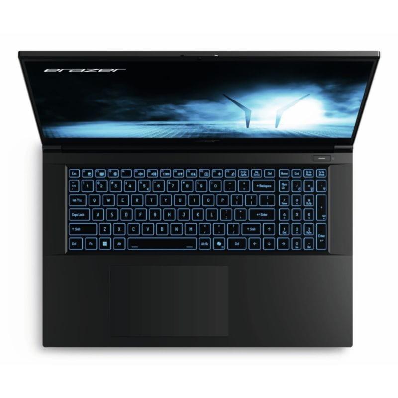 Vista cenital del Erazer MD62652/Intel Core i5-12450H/16GB/512GB/RTX 4050 Negro