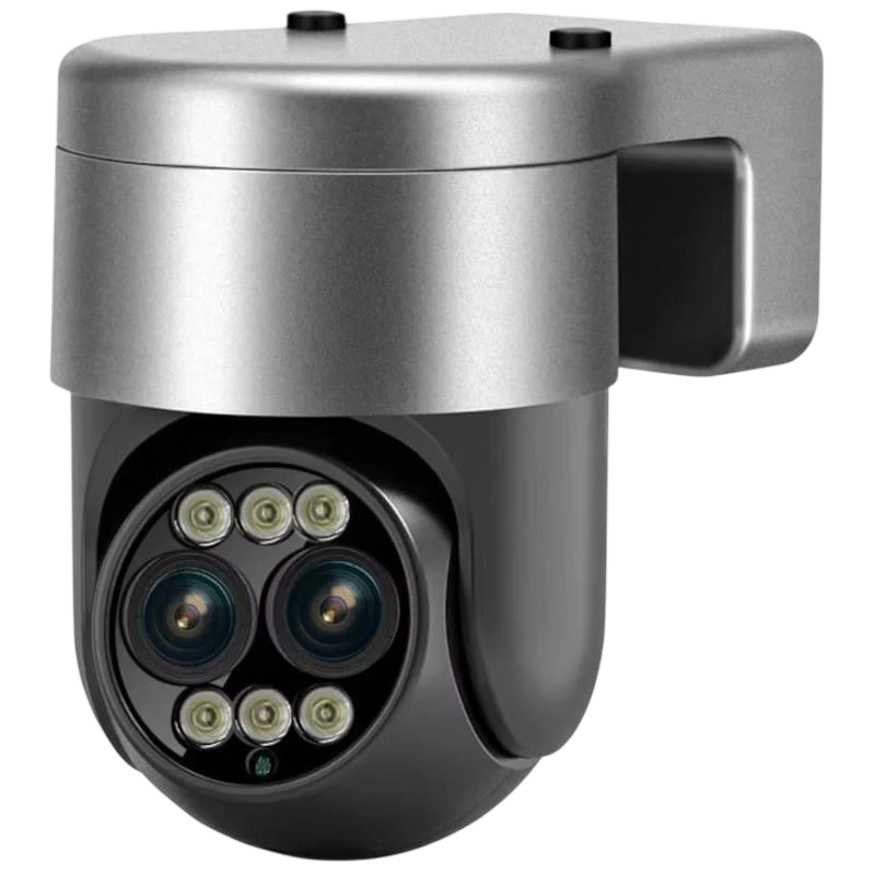 Escam G03 4+4 MP Lente Dupla PTZ 8x Zoom WiFi Cinza - Câmara de Segurança IP