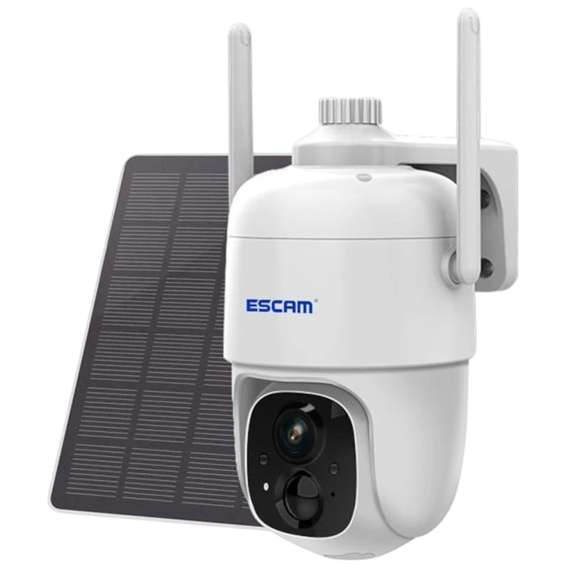 Caméra de Surveillance IP Escam G24 3M Wifi Panneau solaire Blanc - Non Scelle