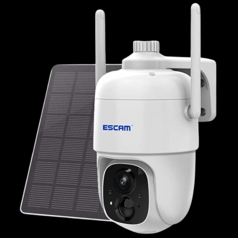 Caméra de Surveillance IP Escam G24 3M Wifi Panneau solaire Blanc - Non Scelle
