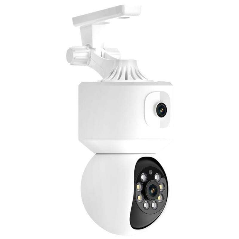 Caméra de Sécurité IP Escam QF010 2MP+2MP Vision Nocturne Couleur Panoramique Wifi Blanc - Engate