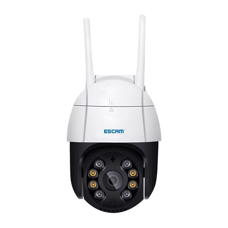 Frontale de Escam QF518 5MP P/T WiFi Blanc - Caméra de sécurité IP
