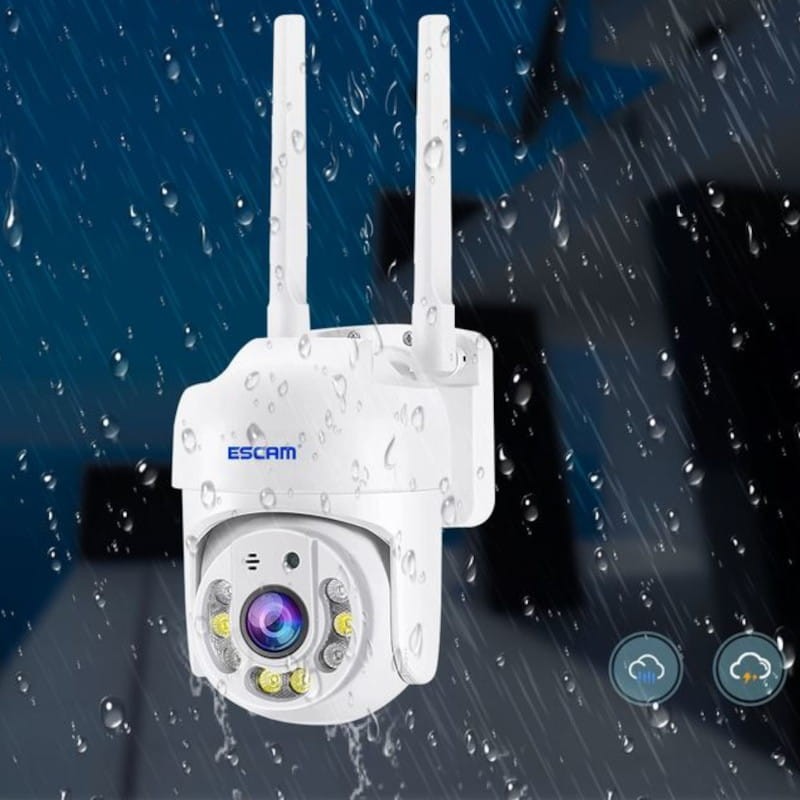 Resistente Cámara de Seguridad IP Escam TY114 HD 4MP Blanco