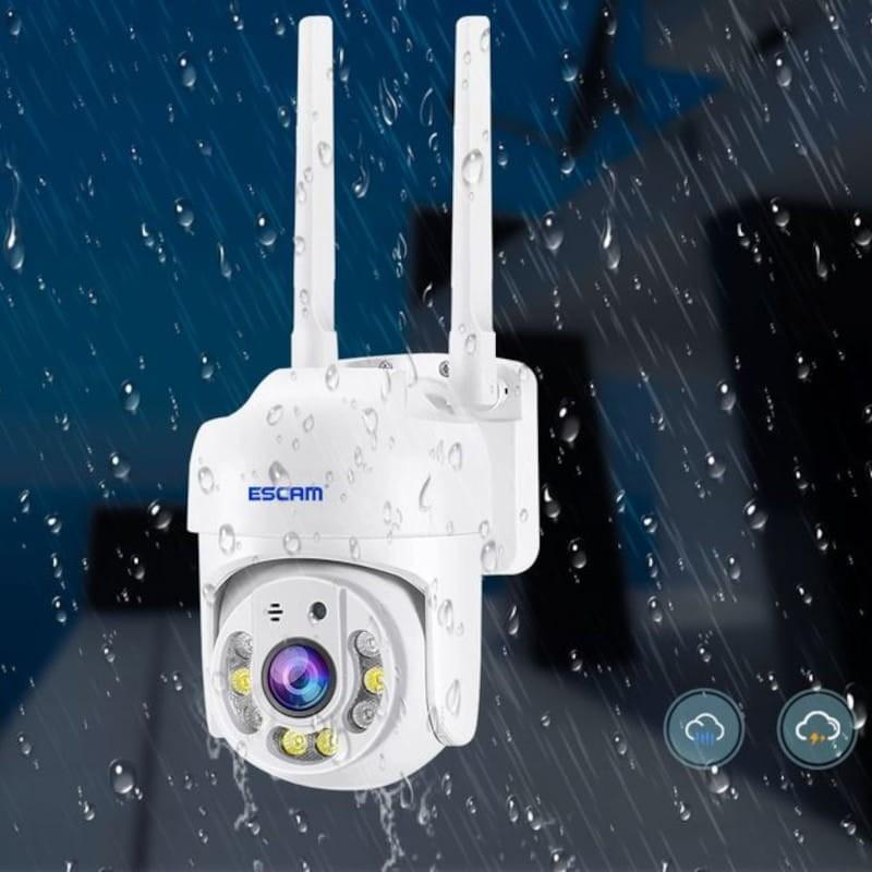 Resistente Cámara de Seguridad IP Escam TY114 HD 4MP Blanco