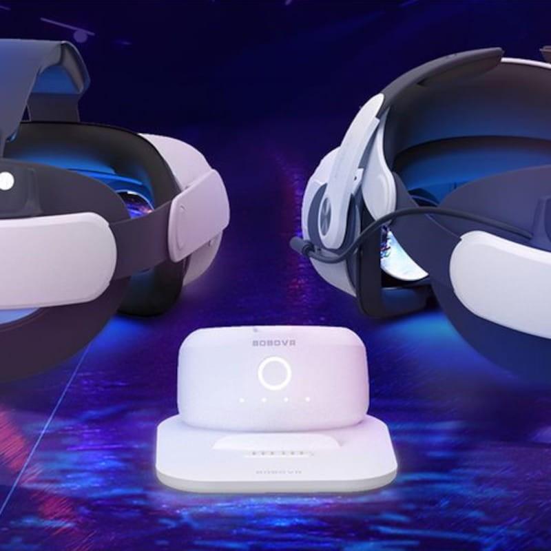 Potente Base de carga + Batería B2 Blanco - Accesorio para gafas VR