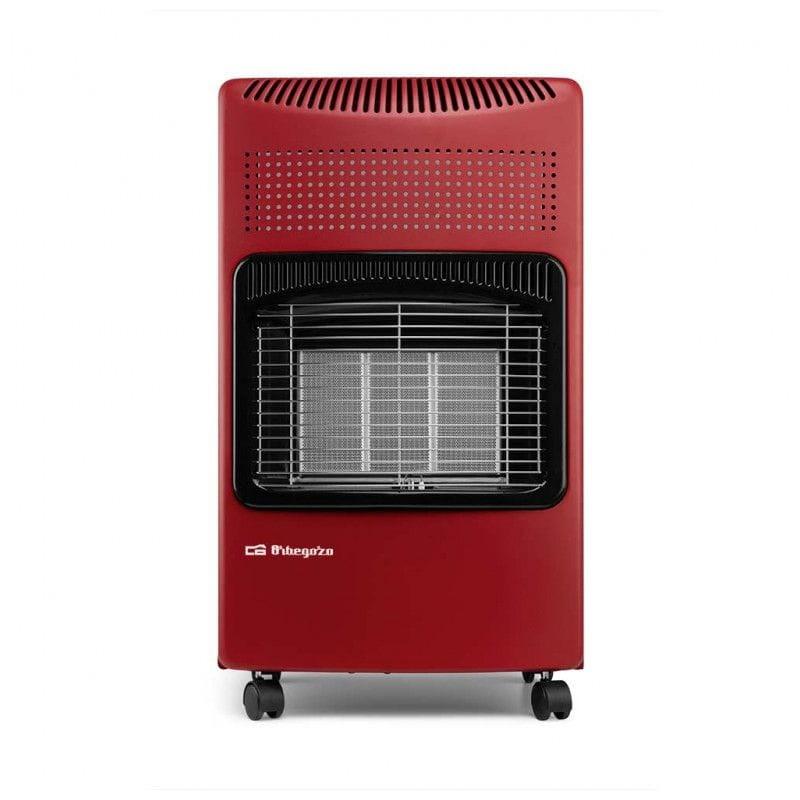 Vue frontale du Chauffage à Gaz Orbegozo HCE 74 Rouge