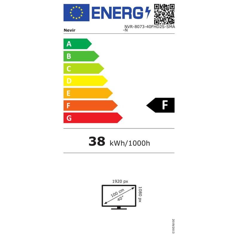 Nevir NVR-8073-40FHD2S-SMA-N 40 HD Smart TV - Televisor Etiqueta energetica