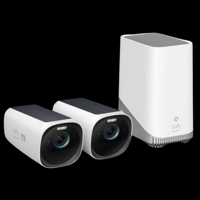 eufy Security S330 (eufyCam 3) 4K UHD Panel solar Blanco / Negro - Cámara de seguridad