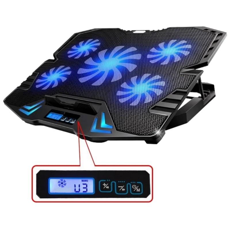 Ewent EW1259  Negro - Base refrigeradora para portátil hasta 17 pulgadas Pantalla LCD