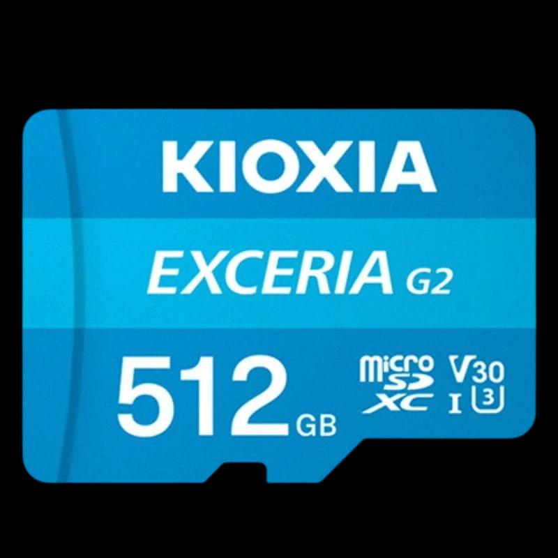 Kioxia Exceria G2 512 GB Class 10 UHS-I U3 V30 A1 Bleu - Carte microSD