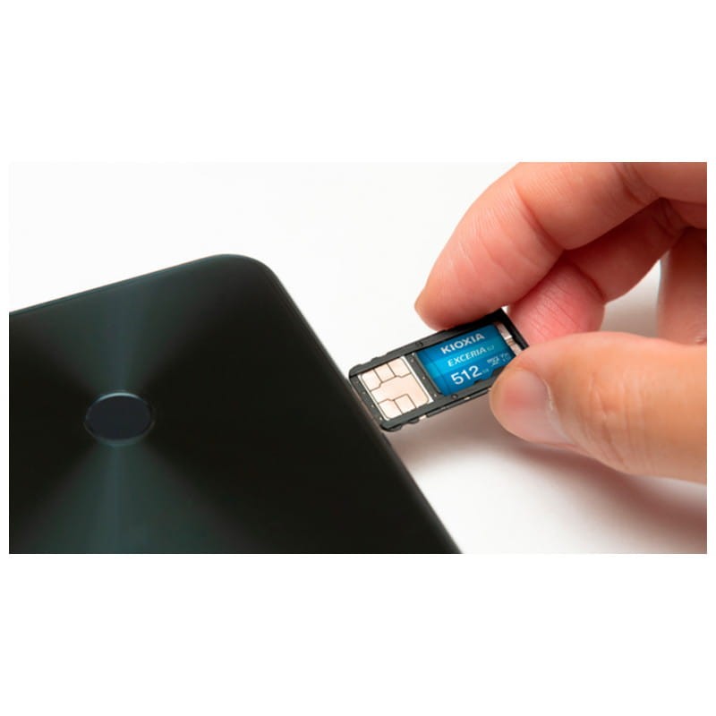 Kioxia Exceria G2 512 GB Class 10 UHS-I U3 V30 A1 Blue - Carte microSD Real Image