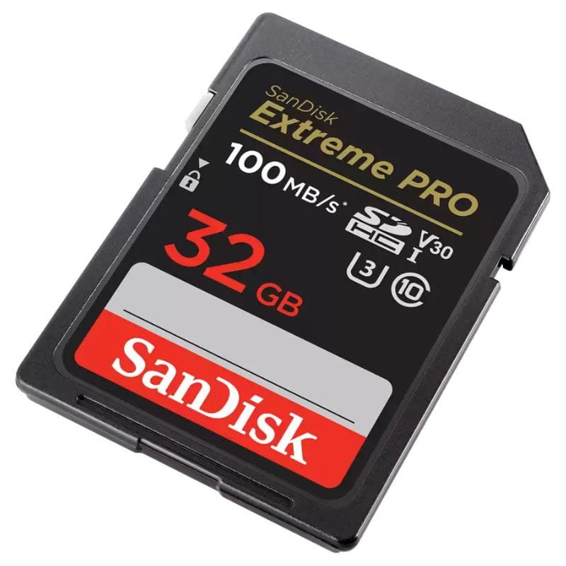 SanDisk Extreme PRO UHS-I 32 GB Clase 10 U3 V30 Negro / Rojo - Tarjeta SD imagen principal