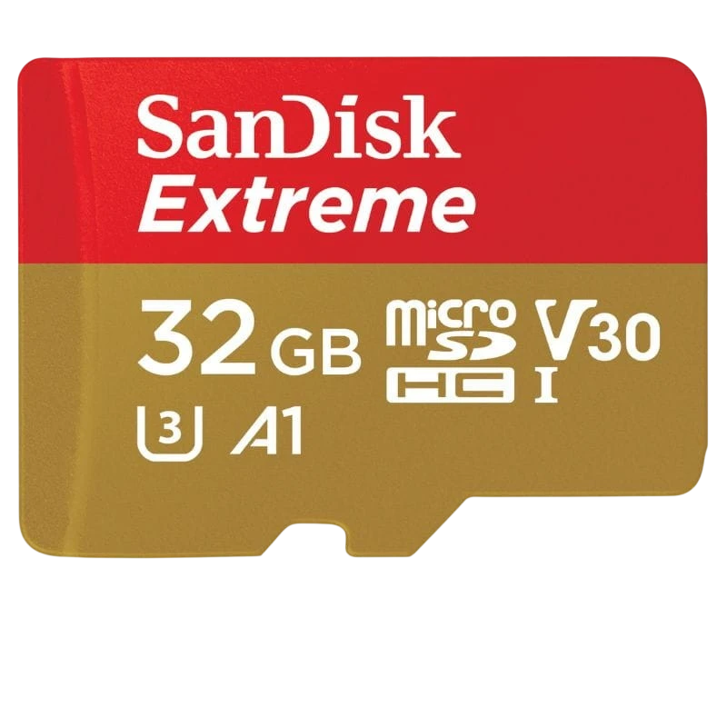 SanDisk Extreme UHS-I 32 GB U3 V30 A1 SDXC Amarillo / Rojo - Tarjeta microSD