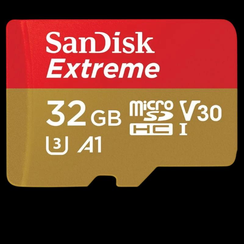 SanDisk Extreme UHS-I 32 GB U3 V30 A1 SDXC Amarillo / Rojo - Tarjeta microSD