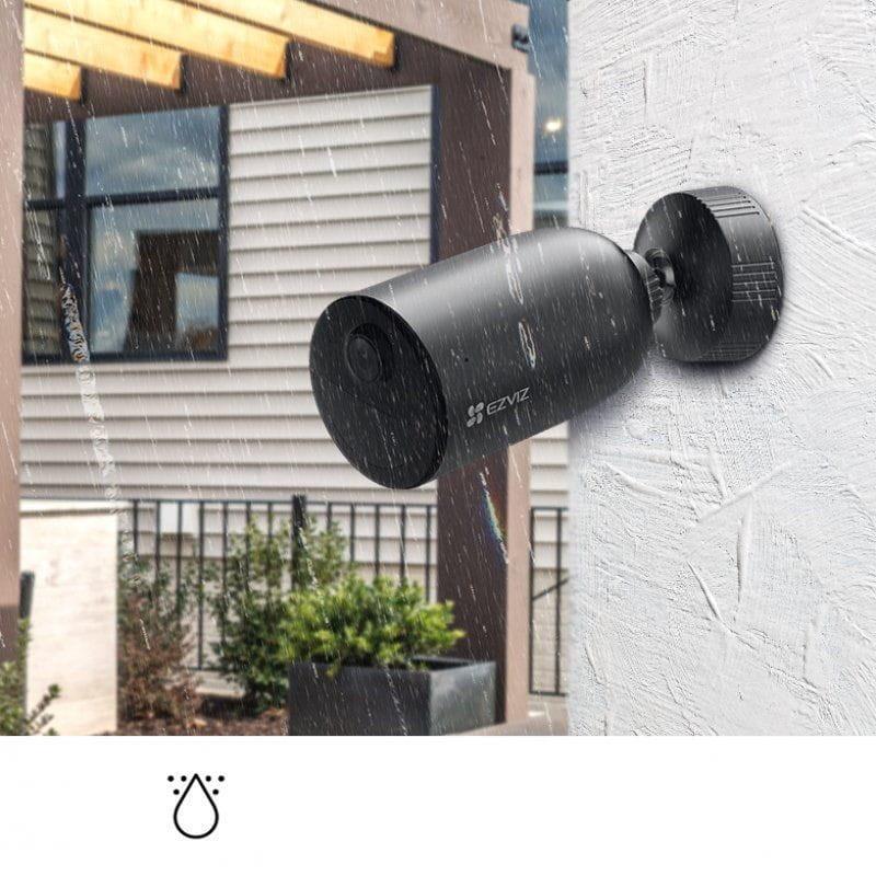 Poderoso EZVIZ EB3 2K PIR Visão Noturna Áudio Bidirecional Bateria WiFi Preta - Câmara de Segurança IP
