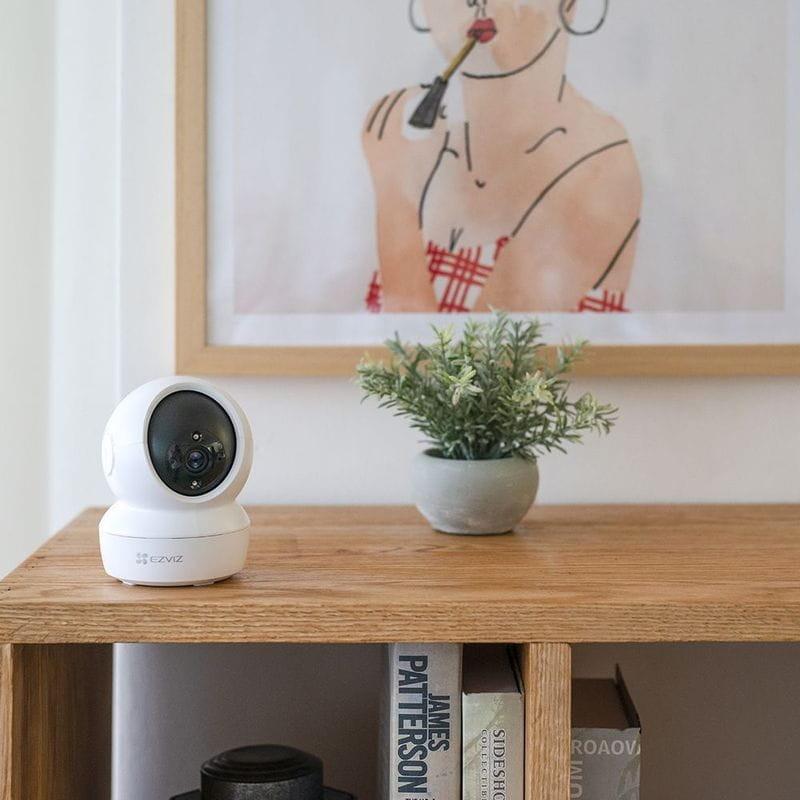 Adaptável EZVIZ H6c 2MPx 1080p WiFi Night Vision Branco - Câmara de segurança IP