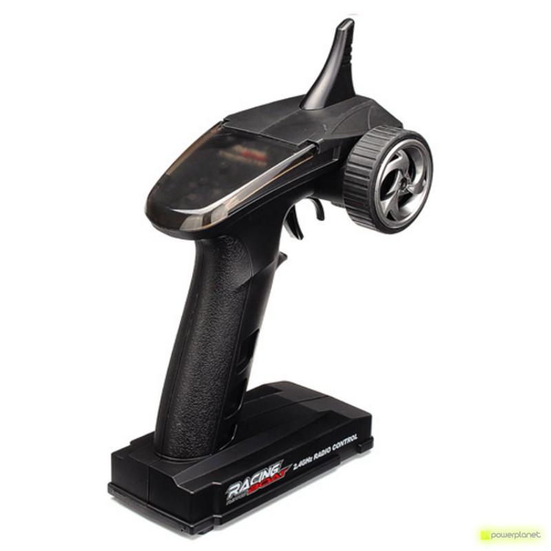 Control remoto RC tipo pistola para Lancha RC Fei Lun FT011 65cm, con pantalla superior, gatillo ergonómico, antena fija y volante lateral para dirección