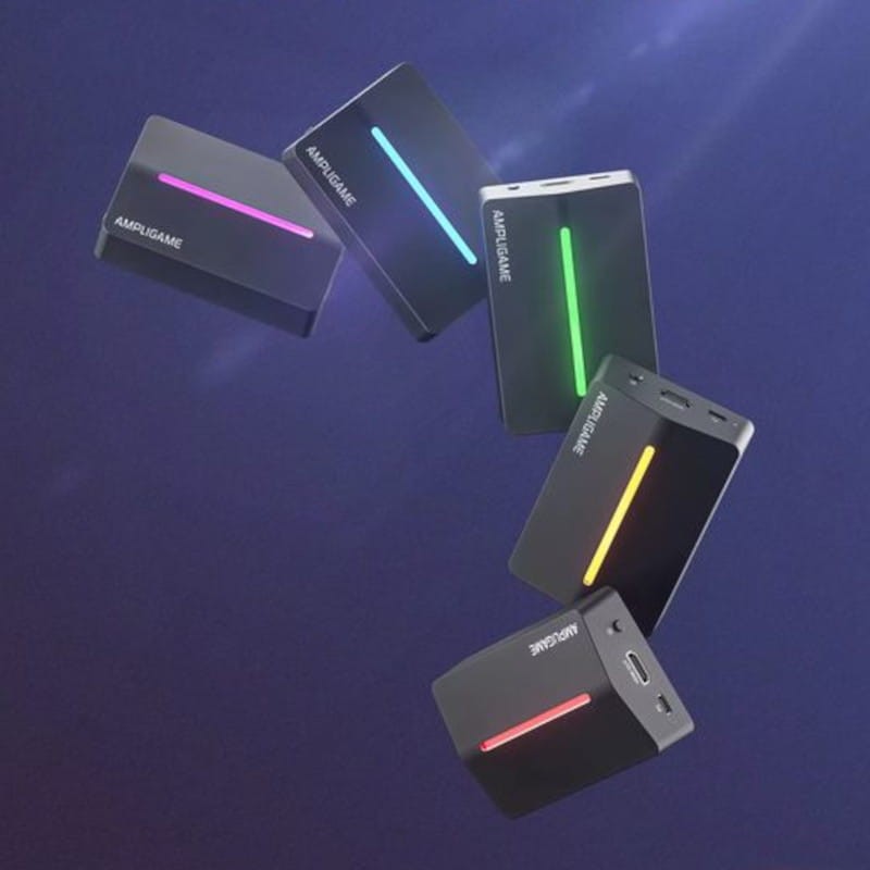 Luzes LED Placa de captura FIFINE AmpliGame V3 Preto - Placa de captura de vídeo