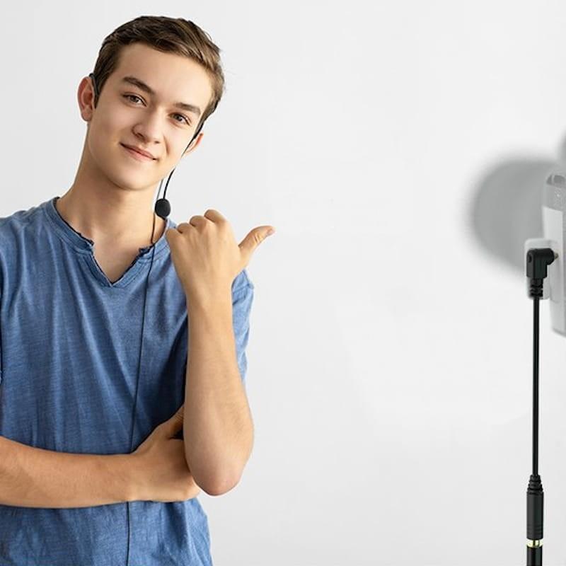 Fifine C1 Micrófono de Solapa con Headset - Calidad