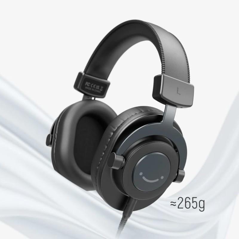 FIFINE H8 Streaming/Estudio Jack 3.5mm/Jack 6.35 mm Negro - Auriculares con Cable - Poco peso