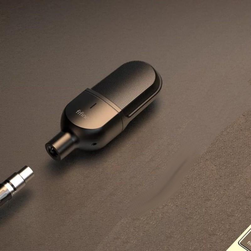 Fifine K726 Micrófono XLR Negro para Grabación y Transmisión en PC - Gran calidad