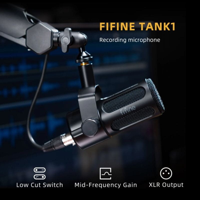Especificaciones del Micrófono XLR Fifine Tank1 RGB Negro