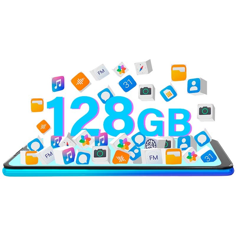memoria interna del FIGI Note 1 Pro 4GB/128GB Azul Océano