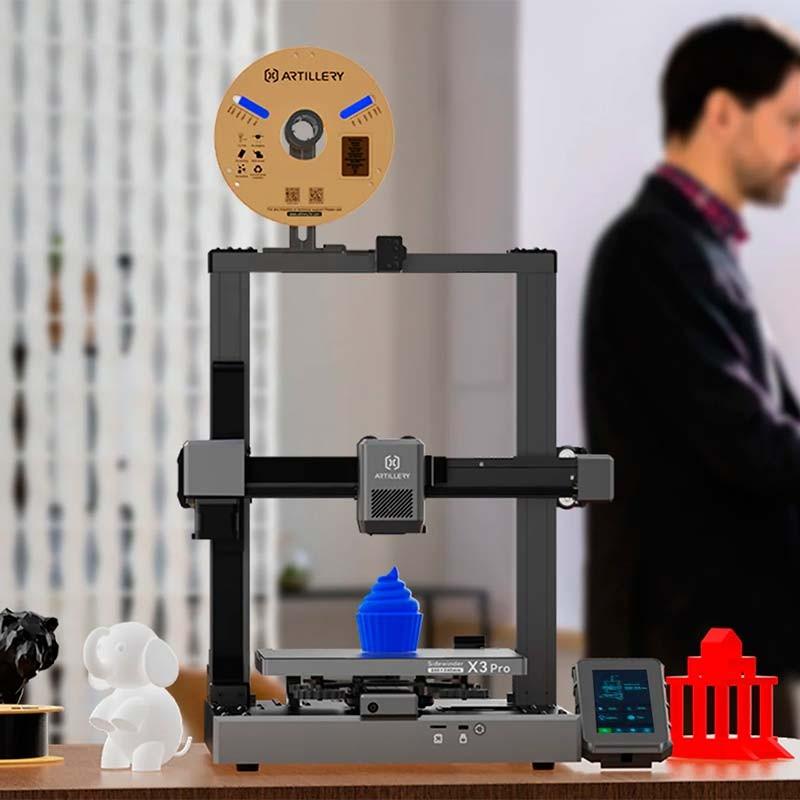 Filamento PLA Artillery 1,75mm Vermelho - exemplos de impressões