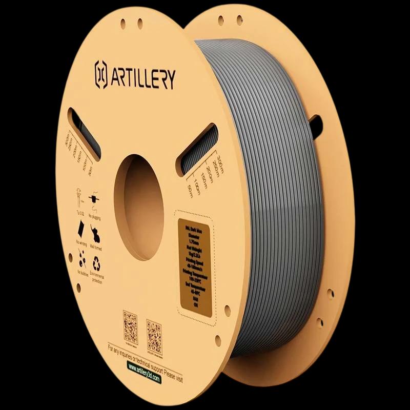 Filamento ARTILLERY PLA Gris - 1.75mm - Bobina de 1kg - Compatible con impresoras 3D FDM