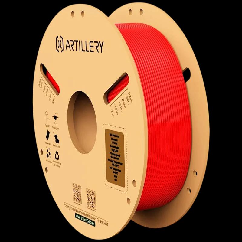 Filamento ARTILLERY PLA Vermelho - 1.75mm - Bobina de 1kg - Compatível com impressoras 3D FDM