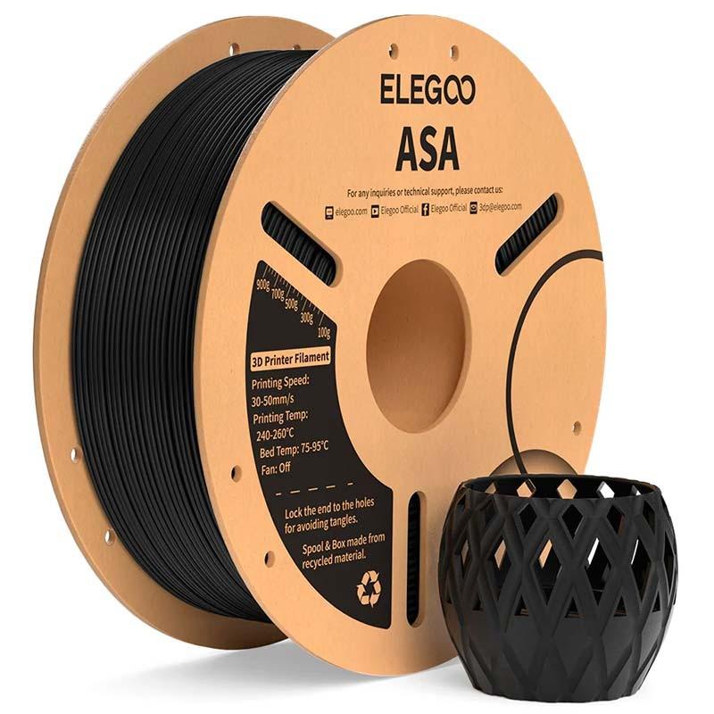Filamento ELEGOO ASA 1.75mm Negro - modelo de ejemplo