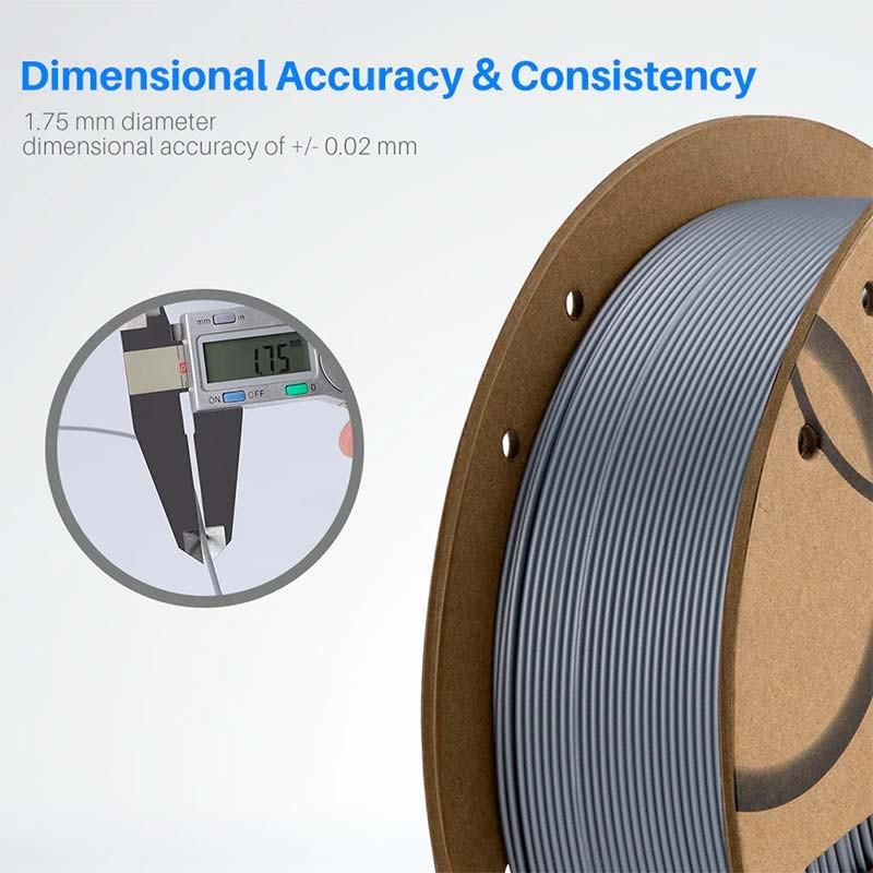 Filamento ELEGOO PLA 1.75mm Negro - 1.75mm de diámetro