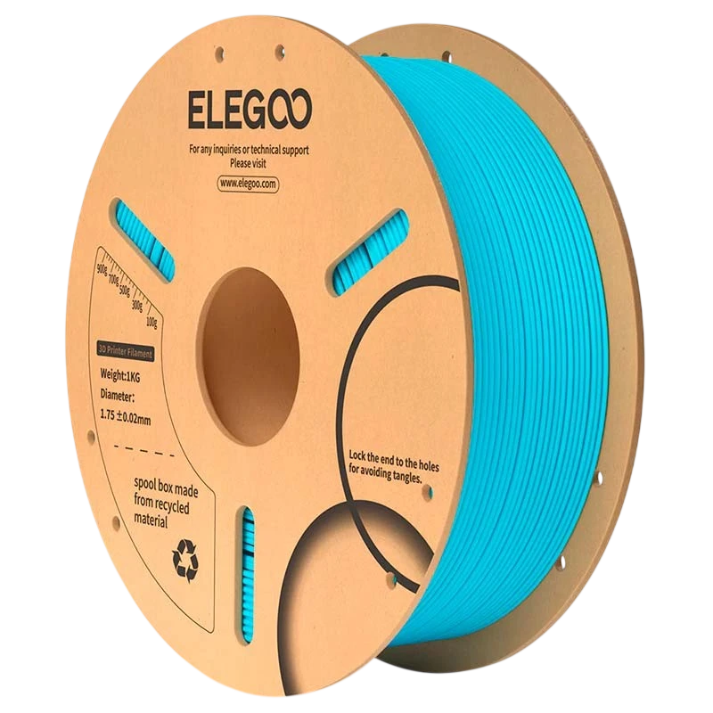 ELEGOO PLA Azul Cielo para Impresoras 3D FDM - Filamento 1.75mm Bobina de 1kg