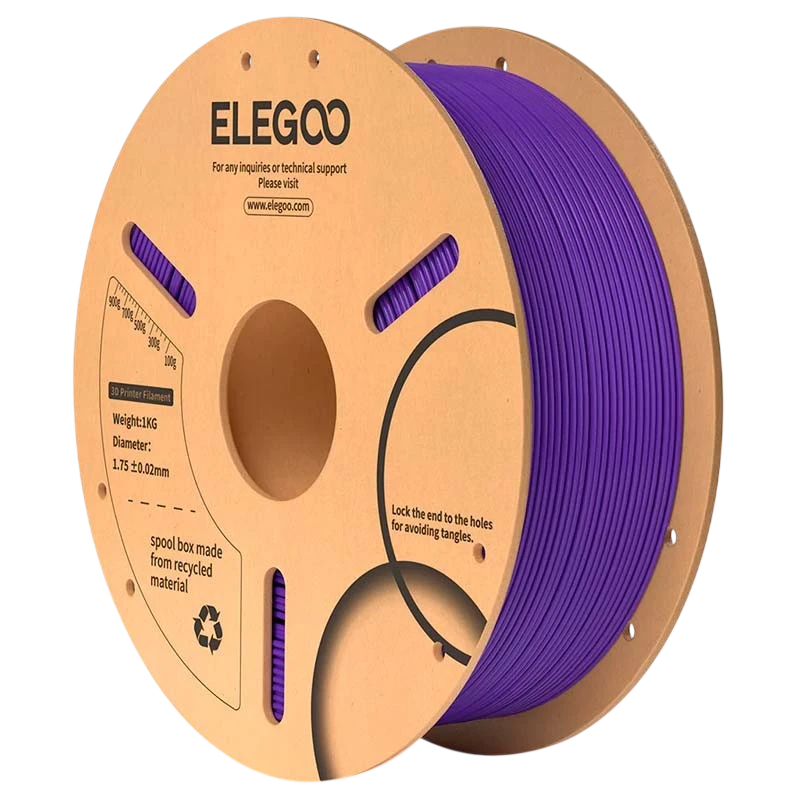 ELEGOO PLA Violet pour Imprimantes 3D FDM - Filament 1.75mm Bobine de 1kg
