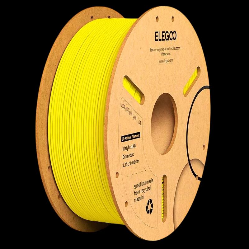 ELEGOO PLA Plus Amarillo para Impresoras 3D FDM - Filamento 1.75mm Bobina de 1kg