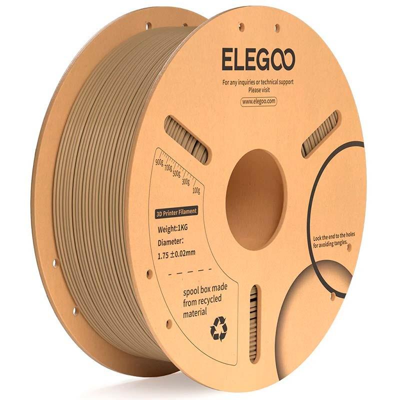 ELEGOO PLA Plus Bois pour Imprimantes 3D FDM - Filament 1.75mm Bobine de 1kg