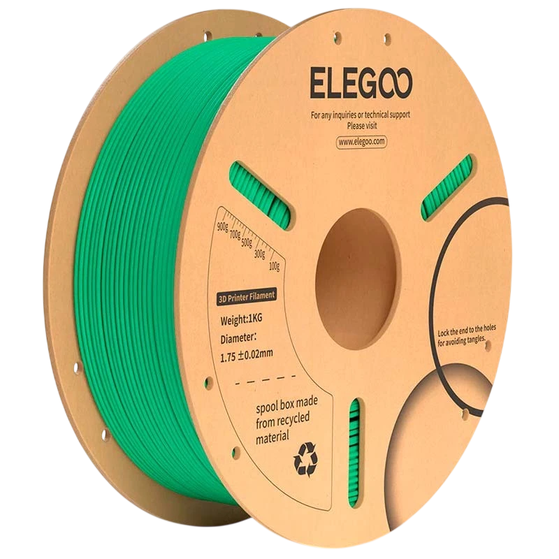 ELEGOO PLA Plus Verde Mar para Impresoras 3D FDM - Filamento 1.75mm Bobina de 1kg