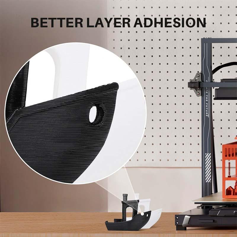 Filamento ELEGOO PLA PRO 1.75mm Negro - buena adhesión de capas