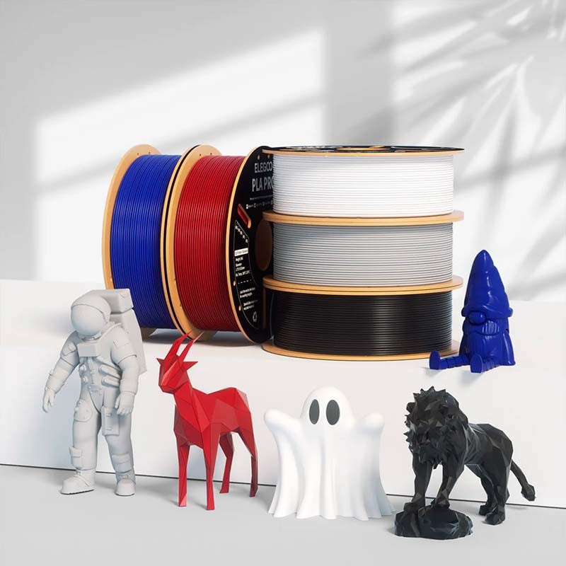 Filamento ELEGOO PLA PRO 1.75mm Negro - fotografía real