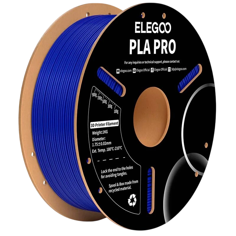 ELEGOO PLA PRO Azul para Impressoras 3D FDM - Filamento 1.75mm Bobina de 1kg