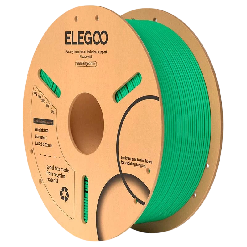 ELEGOO PLA Vert Mer pour Imprimantes 3D FDM - Filament 1.75mm Bobine de 1kg