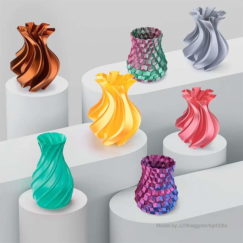 Filamento ELEGOO Silk PLA Verde Menta Sedoso - ejemplos de proyecto