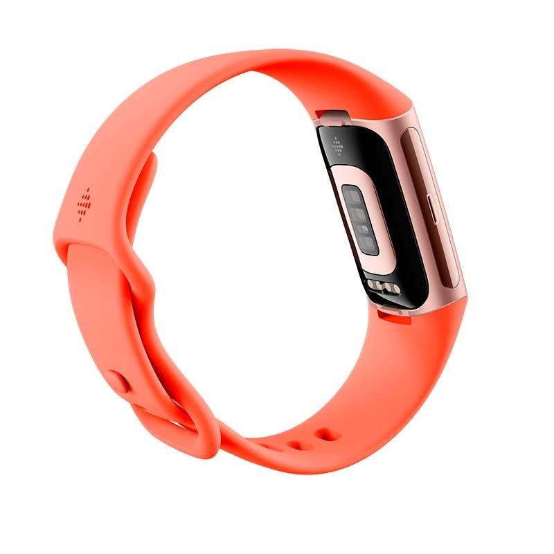 vue latérale du Bracelet d'Activité Fitbit Charge 6 Or