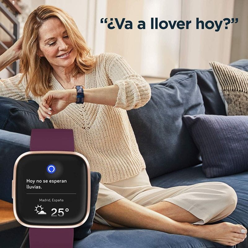 Fitbit Versa 2 Gris Piedra Aluminio / Correa Gris Niebla - Alexa