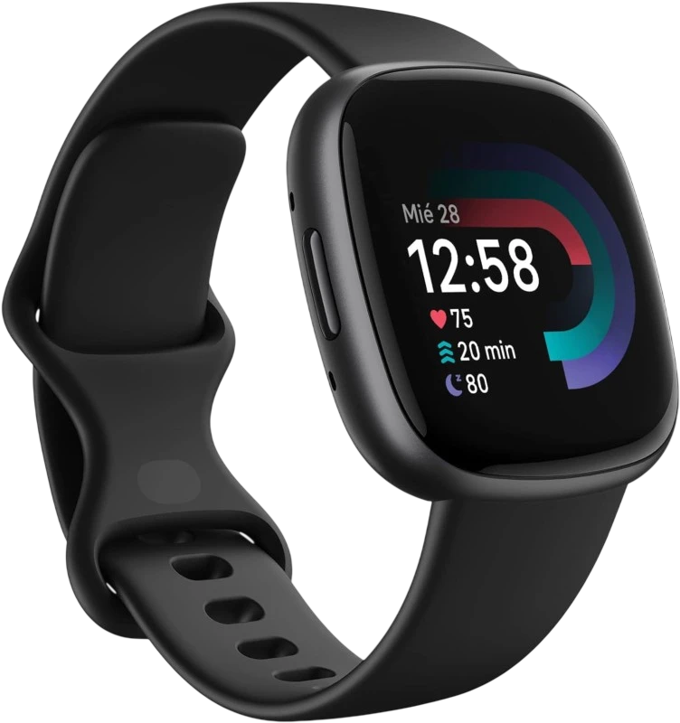 Fitbit Versa 4 Noir - Montre Connectée avec GPS